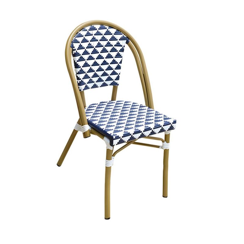 "Contemporary Aluminium Dining Table Set with Armless Chair for Courtyard - Table & Chair(s) 31.5"L x 31.5"W x 28.5"H 4"