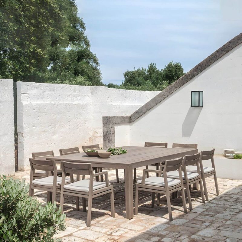 "Solid Wood Dining Table Set 1/5/11 Pieces Boho Patio Dining Sets - Table & Chair(s) 118.1"L x 39.4"W x 29.5"H 10"