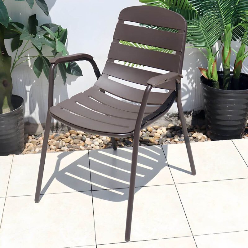 "Industrial Dining Side Chair Set of 2/4/6/8 Metal Outdoor Chair - 22"L x 21"W x 31"H 4 Piece Set"