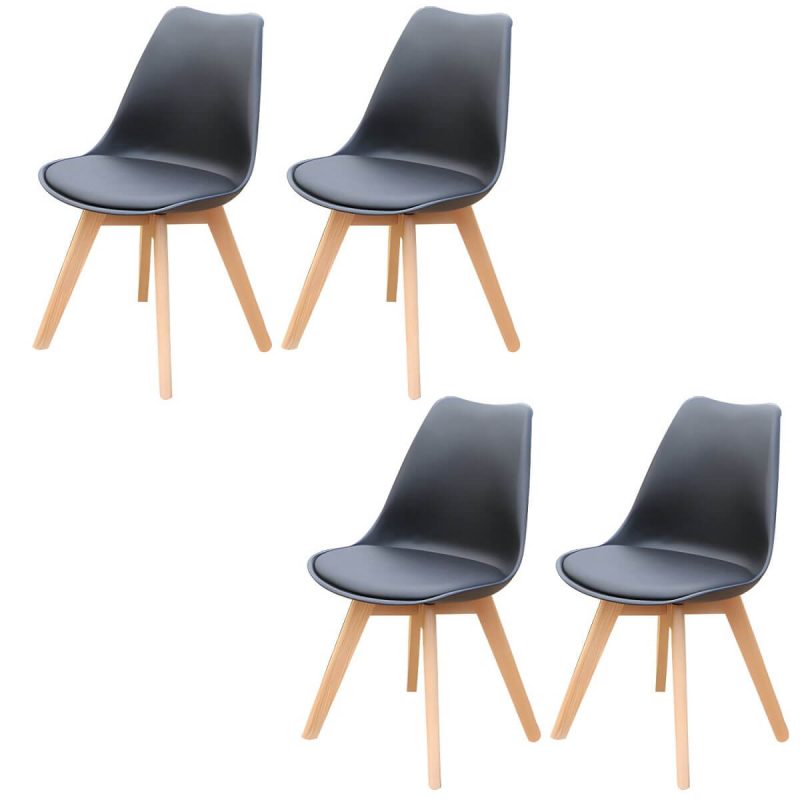"Stacking Dining Armchair Contemporary Plastic Patio Arm Chair - 16"L x 17"W x 31"H 4 Piece Set"