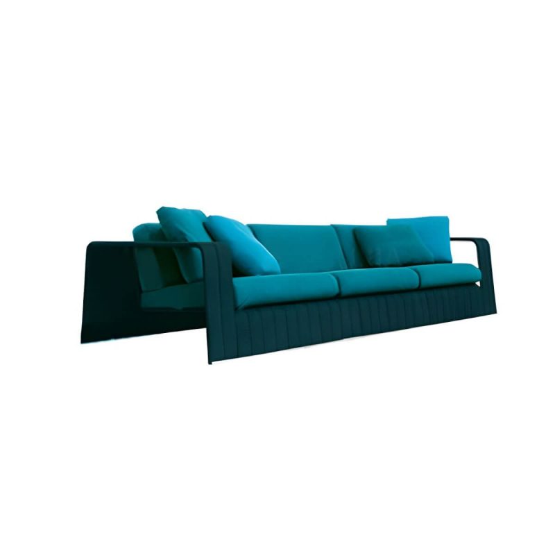 "Modern & Contemporary Outdoor Patio Sofa UV Resistant Fade Resistant Patio Sofa - 59"L x 33"W x 28"H"