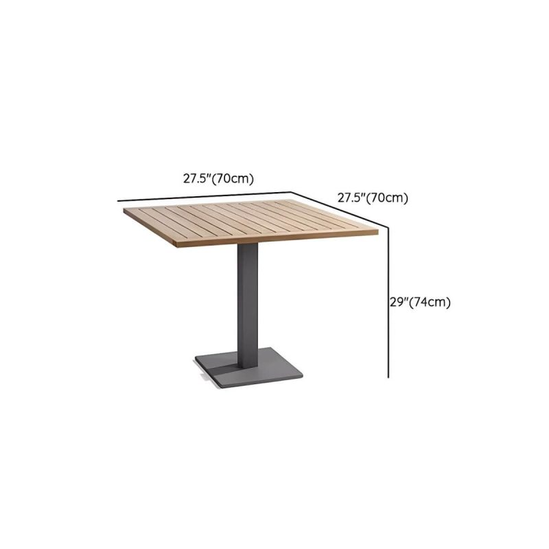 "Dimension of Contemporary Style Patio Table Contemporary Style Water Resistant in Round/Square Shape - Table Only 27.6"L x 27.6"W x 29.1"H"