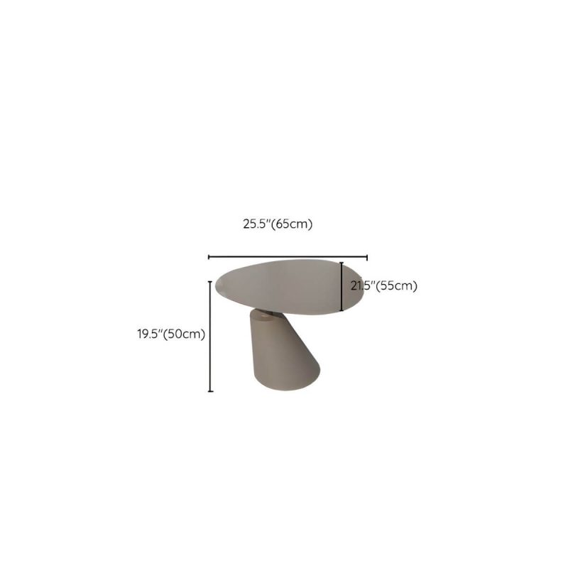 "Dimension of 2-Seater Metal Side Table with UV Resistant Contemporary Patio Table - Table Only 26"L x 22"W x 20"H"