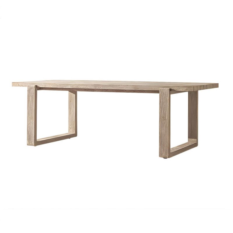 "Stylish Teak Wood Patio Dining Set with Bench for Outdoor Gatherings - Table 78.7"L x 39.4"W x 29.5"H"