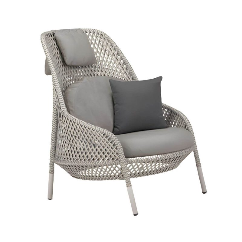 "UV and Water Resistant Patio Sofa 31.49" Wide Outdoor Sofa with Cushion - White 31"L x 31"W x 43"H"