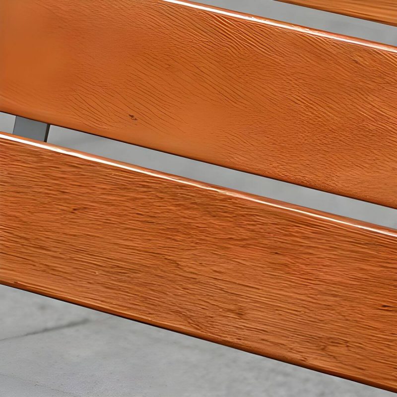 "Modern Style Wooden Industrial Bench with Brown Seat Surface and Metal Double Base - Black 71"L x 18"W x 17"H"