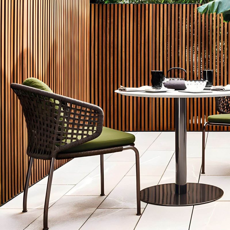 "Contemporary Style Patio Table Contemporary Style Water Resistant in Round/Square Shape - Table Only 23.6"L x 23.6"W x 29.1"H"