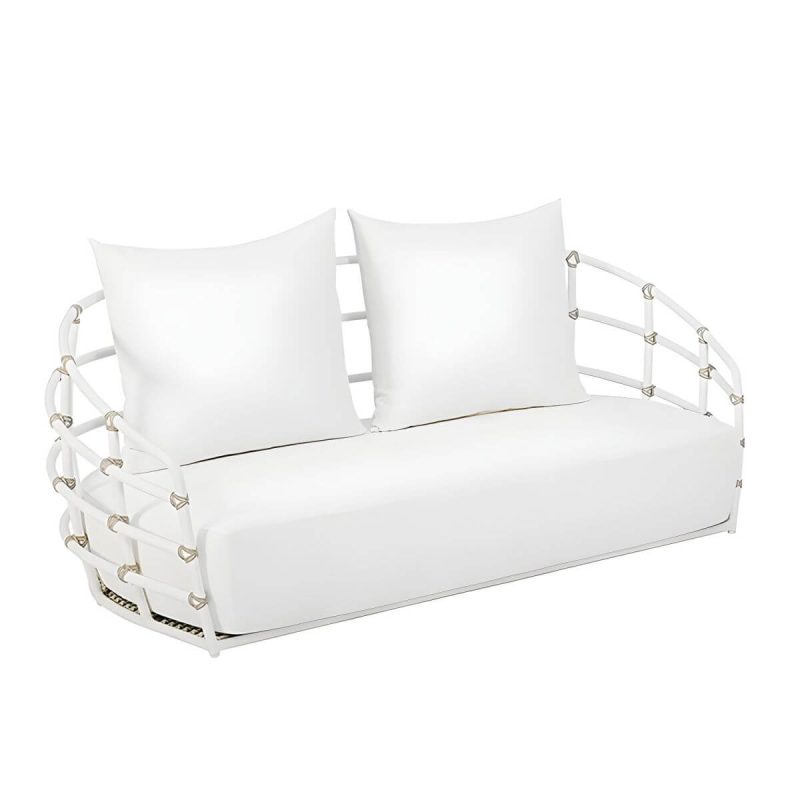 "Modern Patio Conversation Sets Water Resistant UV Resistant Without Ottoman Storage Not Included - 1-Seater Sofa"