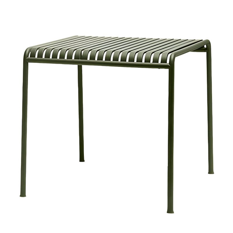 "Modern Iron Dining Table Outdoor Patio Table with Metal Frame - Table Only 70 x 70 x 75 cm"