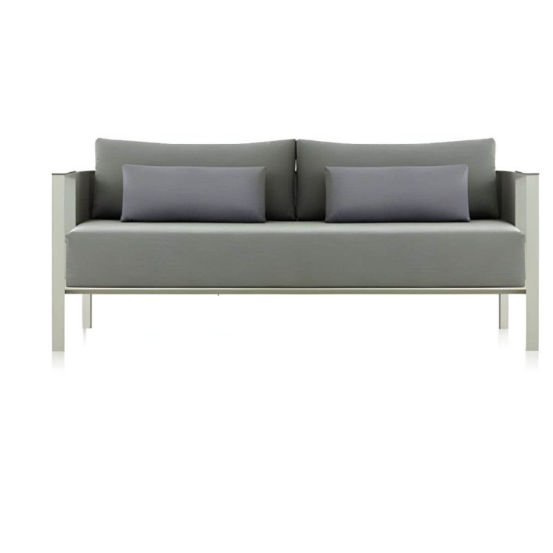 "Metal Water Resistant and UV Resistant 1 Piece Patio Sofa with Cushions - 55"L x 29.5"W x 28"H Loveseat"