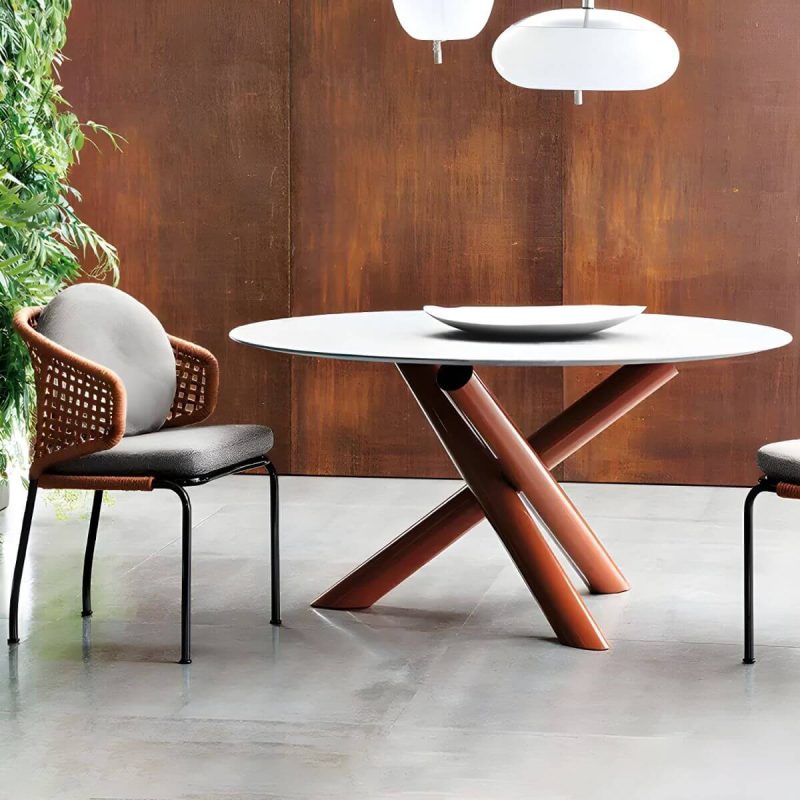 "Contemporary Style 1/4 Pcs Dining Set Stoner Dining Table Set - Brown Not Available Chair(s) 1"