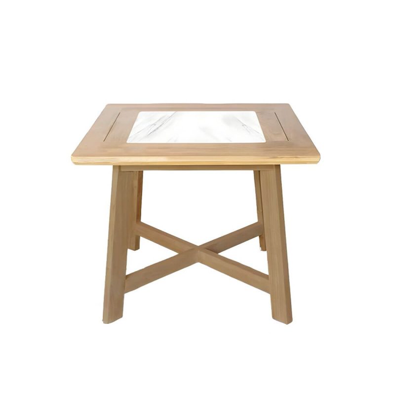 "Bohemian Style Dining Set 1/4/5 Pieces Wood Dining Table Set for Patio - Table 39.4"L x 39.4"W x 28.7"H Zero"