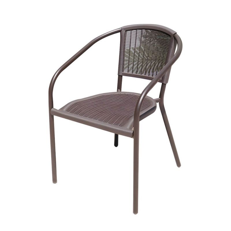 "Industrial Dining Side Chair Set of 2/4/6/8 Metal Outdoor Chair - 22"L x 22"W x 29"H 2 Piece Set"