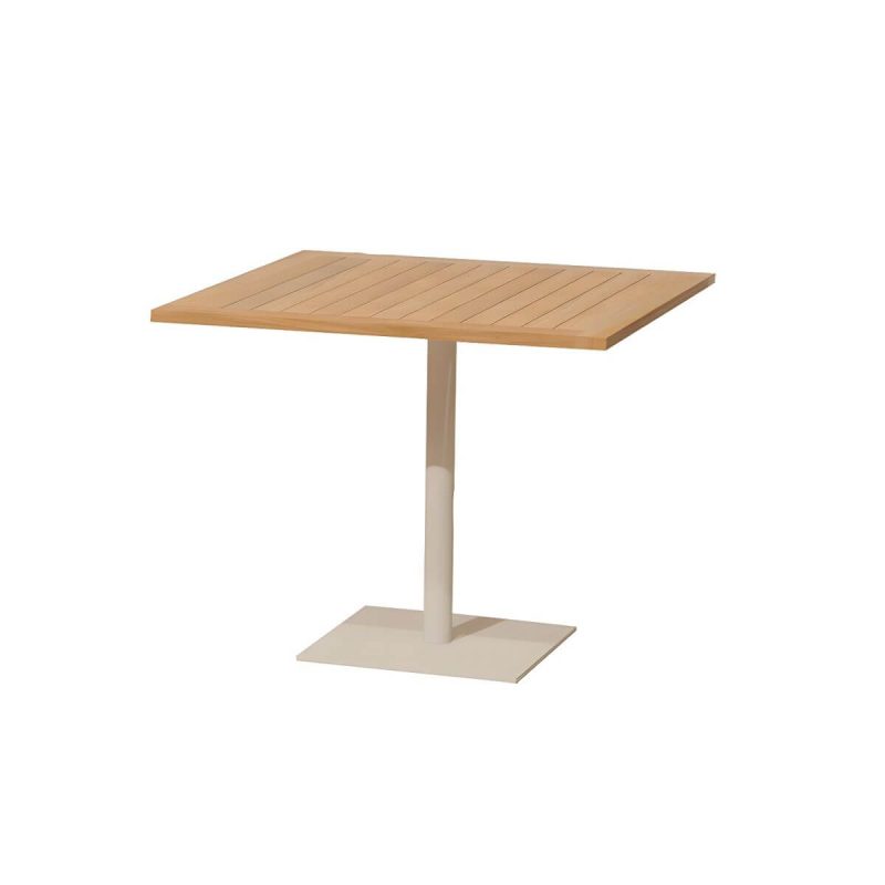 "Brown Patio Table Solid Wood Contemporary Style in Rectangular/Square Shape - Table Only 27.6"L x 27.6"W x 29.5"H"