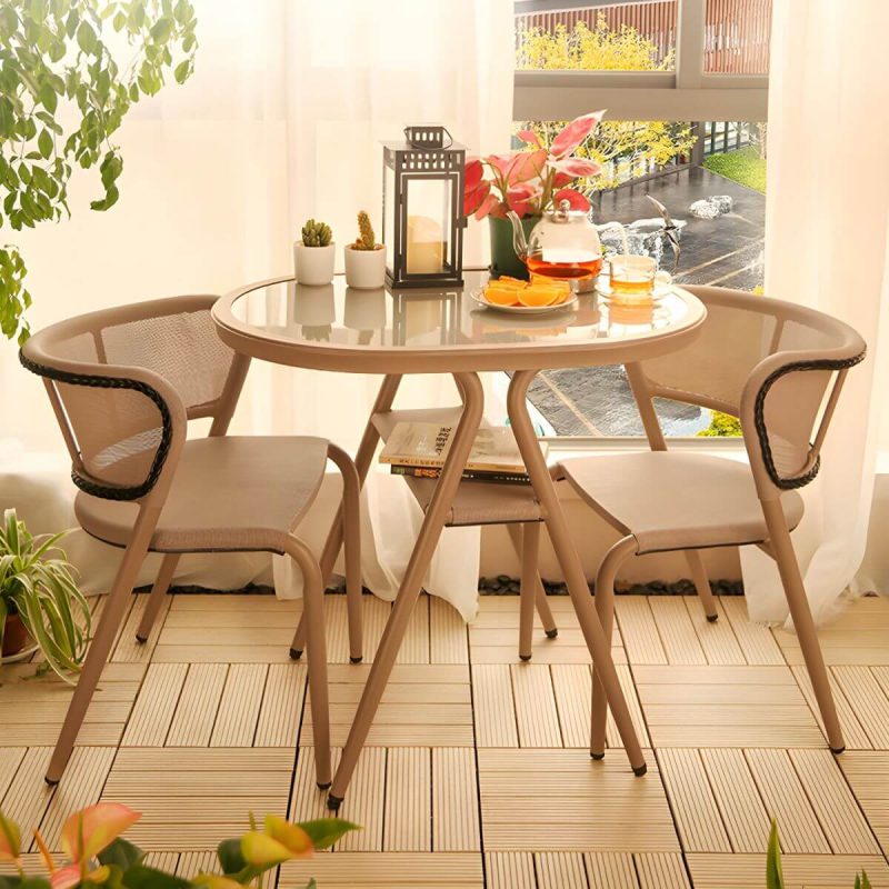 "Traditional Style Dining Room Chair and Table Set with Chairs - Table & Chair(s) 2 Wood Color"