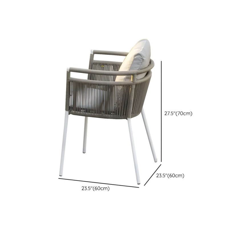"Dimension of Boho Style Dining White Round Stone 1/2/5/6 Pieces Dining Set - Chair(s) Not Available 2"