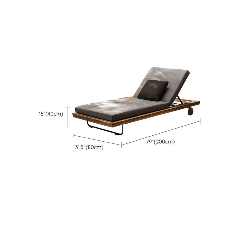 "Dimension of Contemporary Water Resistant Solid Wood Patio Sofa with Cushions - Daybed"
