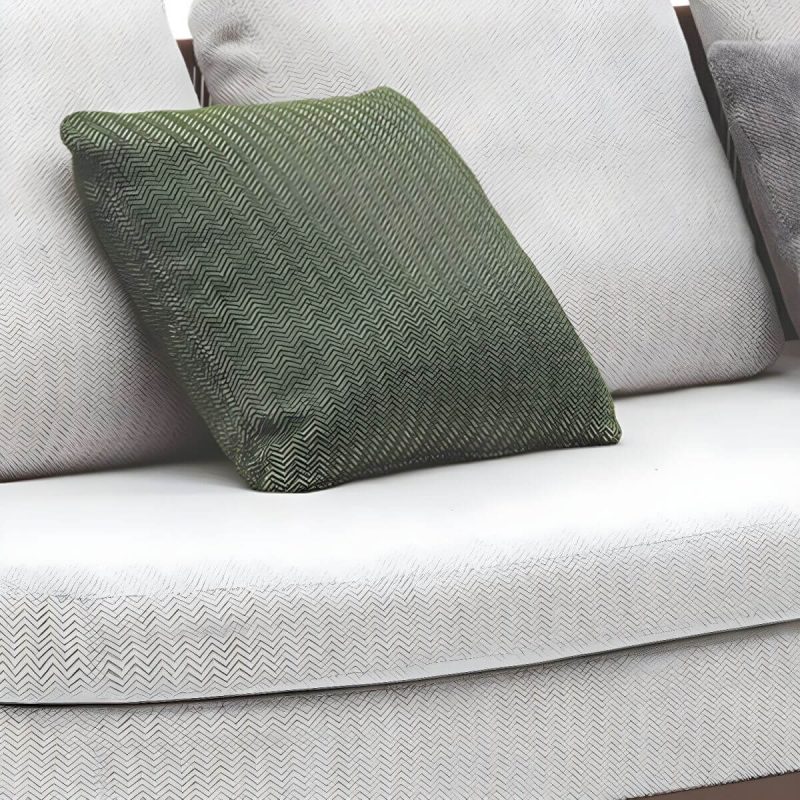 "Waterproof Wicker/Rattan Modern Sofa with Upholstered Cushions and Pillows - Brown - Bidirection Sofa"