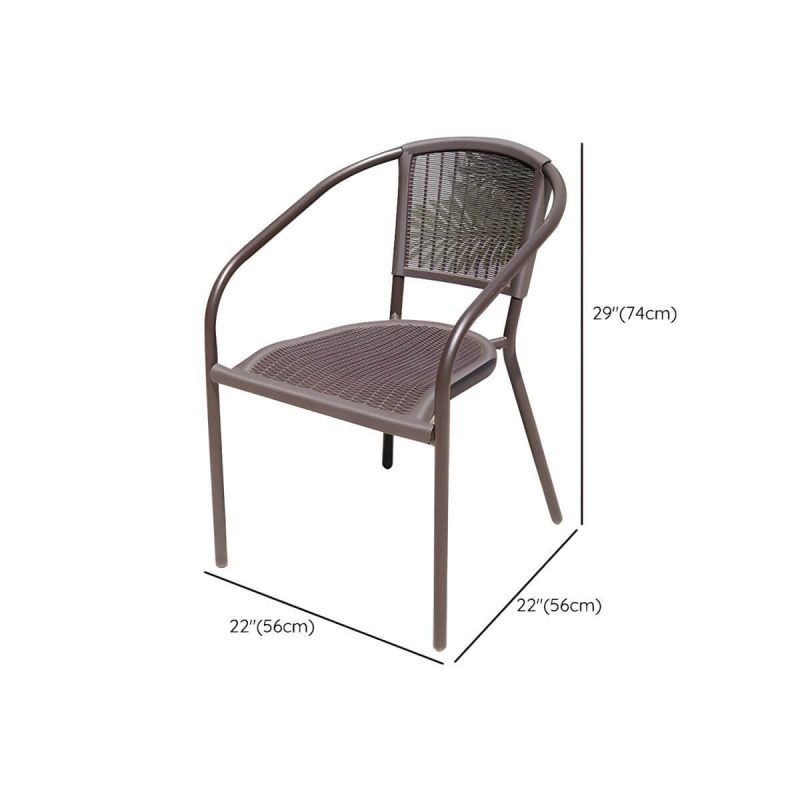 "Dimension of Industrial Dining Side Chair Set of 2/4/6/8 Metal Outdoor Chair - 22"L x 22"W x 29"H 2 Piece Set"