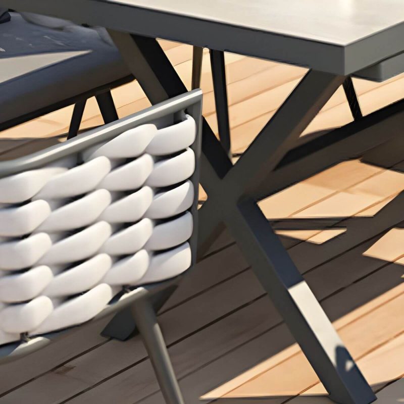 "Contemporary Style 1/3/5/7 Pcs Bistro Set Metal Round Bistro Table Set - 70 x 70 x 72 cm Round Table & Chair(s) 2"