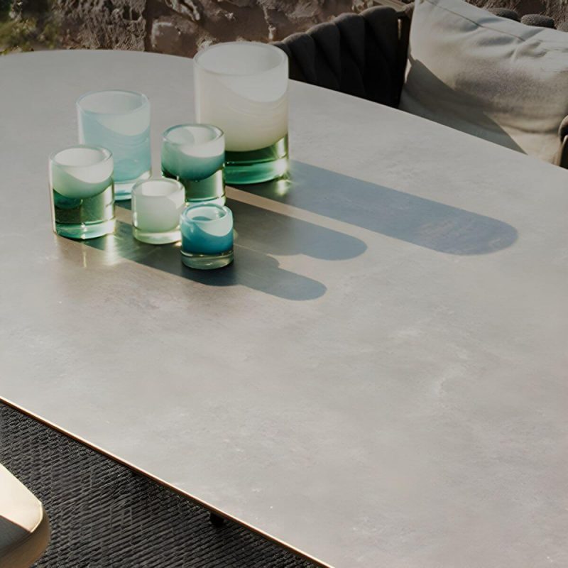"Contemporary Dining Table Set with 4 Legs Chairs for Outdoor - Table & Chair(s) 70.9"L x 35.5"W x 29.1"H 6"