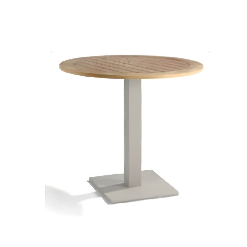 "Contemporary Scratch Resistant Balcony Table 4 Legs for Outdoor - Table Only 23.6"L x 23.6"W x 23.6"H Wood"