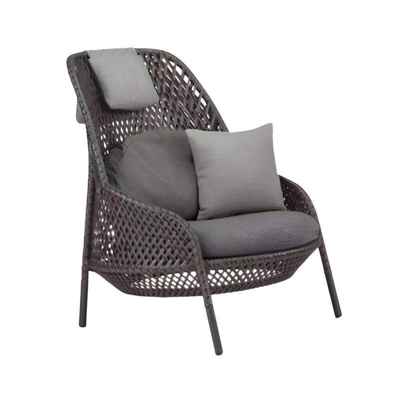 "UV and Water Resistant Patio Sofa 31.49" Wide Outdoor Sofa with Cushion - Black 31"L x 31"W x 43"H"