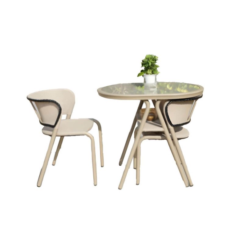 "Traditional Style Dining Room Chair and Table Set with Chairs - Table & Chair(s) 2 Black"
