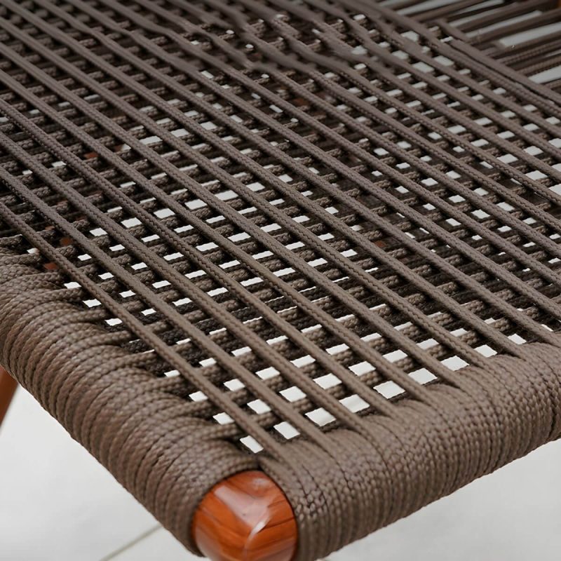 "Contemporary Table Furniture Set with 2 Woven Chair for Courtyard - Table & Chair(s) 2 Glass"