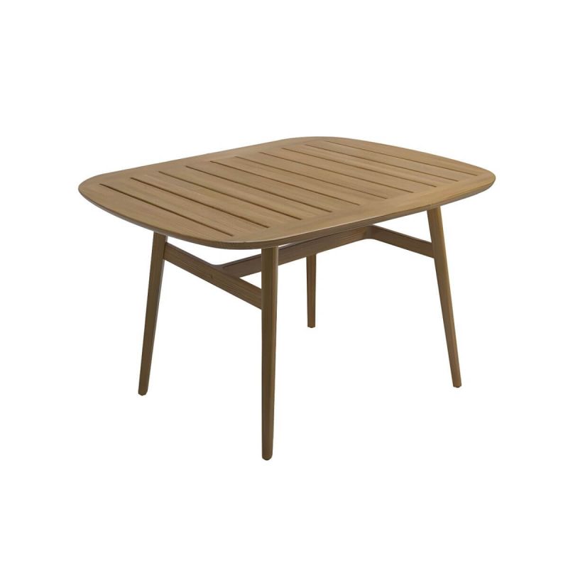 "Brown Patio Table Solid Wood Contemporary Style in Rectangular/Square Shape - Table Only 35.4"L x 35.4"W x 29.5"H"