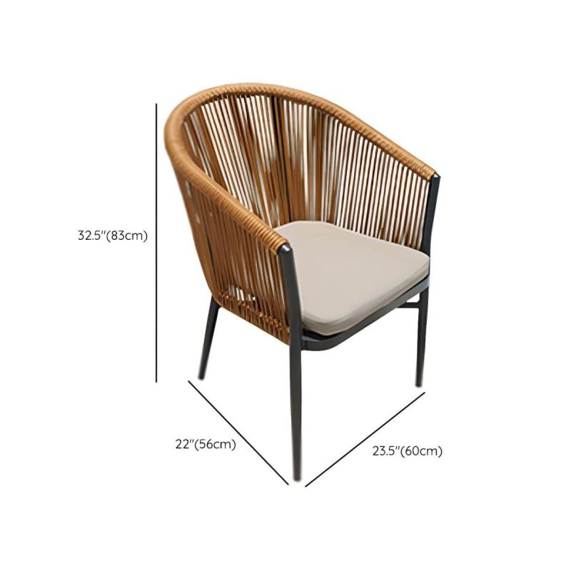 "Dimension of Mid-Century Modern Dining Table Set with 4 Legs Chair for Outdoors - Table & Chair(s) 28"L x 28"W x 29"H 2"