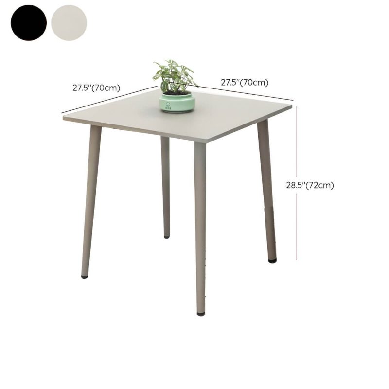 "Dimension of Metal Modern Folding Patio Dining Set with Strap Back Chairs - Table & Chair(s) 28"L x 28"W x 28"H 2 Black"