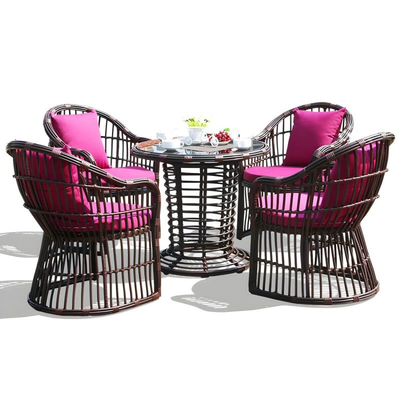 "Mid Century Modern Standard Dining Room Chair and Table Set with 2/4 Chairs - Table & Chair(s) 4"