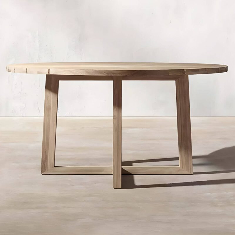 "Modern Style Dining Set 1/5/7 Pcs Wood Frame Patio Dining Table and Chairs - Table 47.2"L x 47.2"W x 29.5"H Zero Brown"