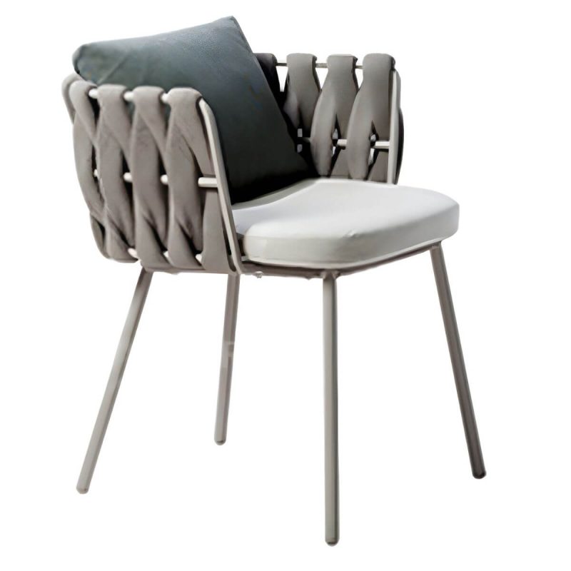 "Contemporary Dining Table Set with 4 Legs Chairs for Outdoor - Table & Chair(s) 63"L x 35.5"W x 29.1"H 6"
