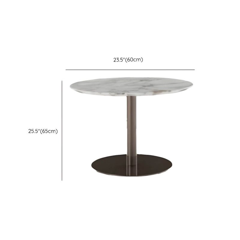"Dimension of Contemporary Scratch Resistant Balcony Table 4 Legs for Outdoor - Table Only 24"L x 24"W x 25.5"H Rock Beam"