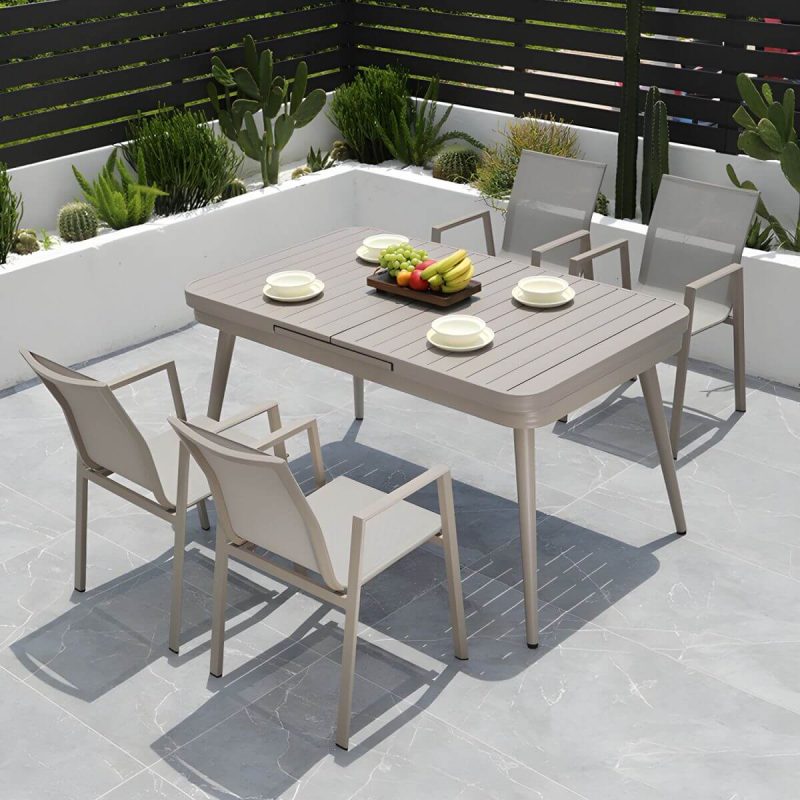"Modern Dining Armchair Set of 2/4/6/8 Metal Patio Dining Chair - 2 Piece Set"