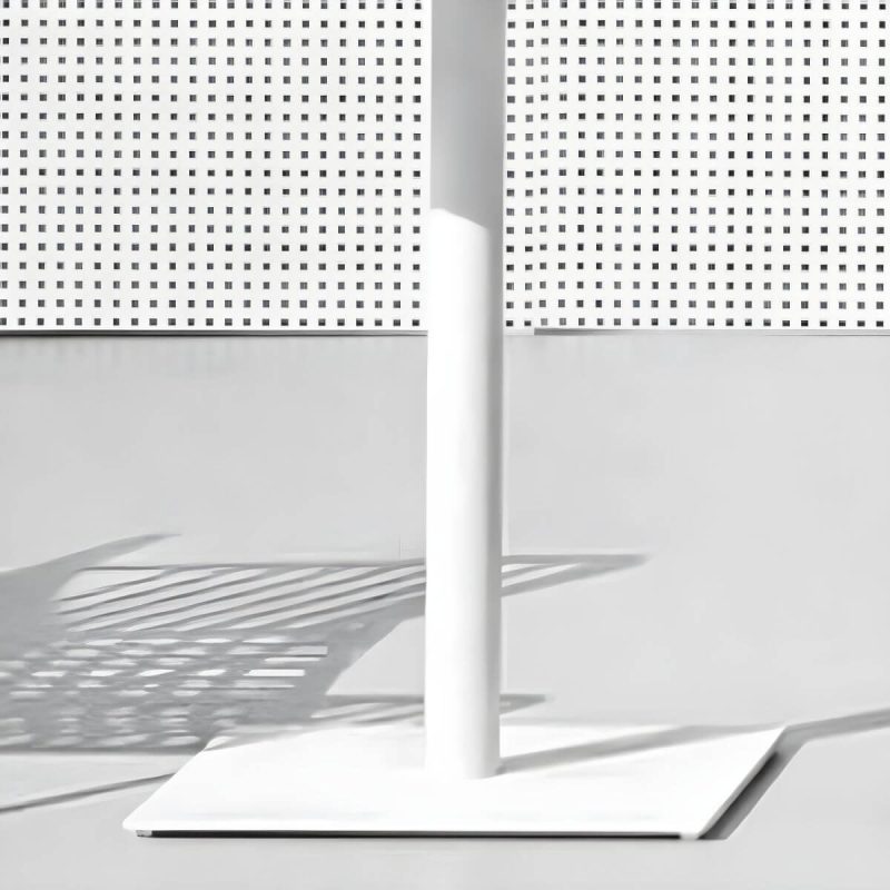 "Modern Style Waterproof Courtyard Table Aluminium Outdoor Table - Table Only 27.6"L x 27.6"W x 29.1"H Black Square"