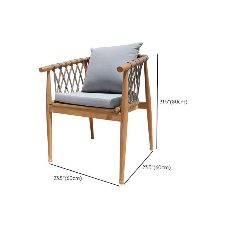 "Dimension of Bohemian Style Dining Set 1/4/5 Pieces Wood Dining Table Set for Patio - Chair(s) Not Available 4"