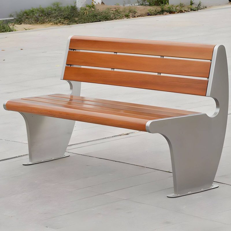 "Modern Style Wooden Industrial Bench with Brown Seat Surface and Metal Double Base - Black 59''L x24"W x 31.5"H"