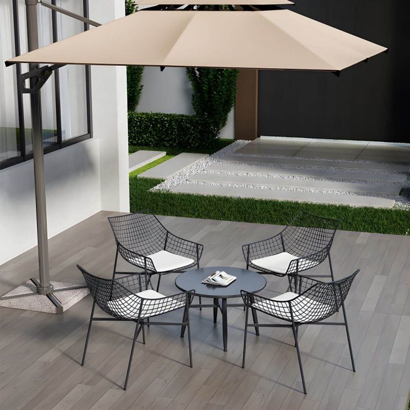 "Contemporary Iron Frame Black and White Armless Dining Side Chair - White 1 Piece"
