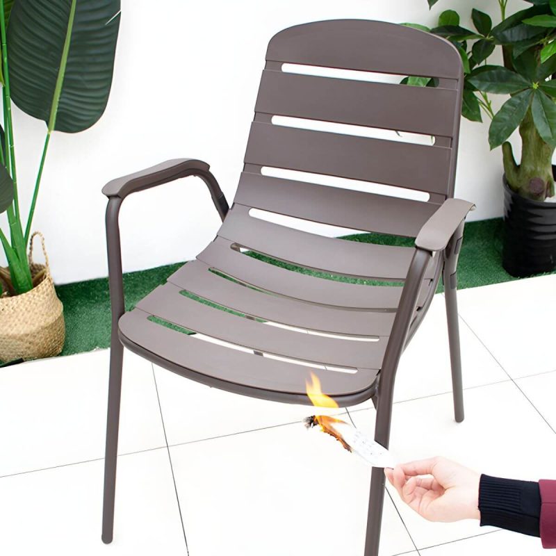 "Industrial Dining Side Chair Set of 2/4/6/8 Metal Outdoor Chair - 22"L x 21"W x 31"H 4 Piece Set"
