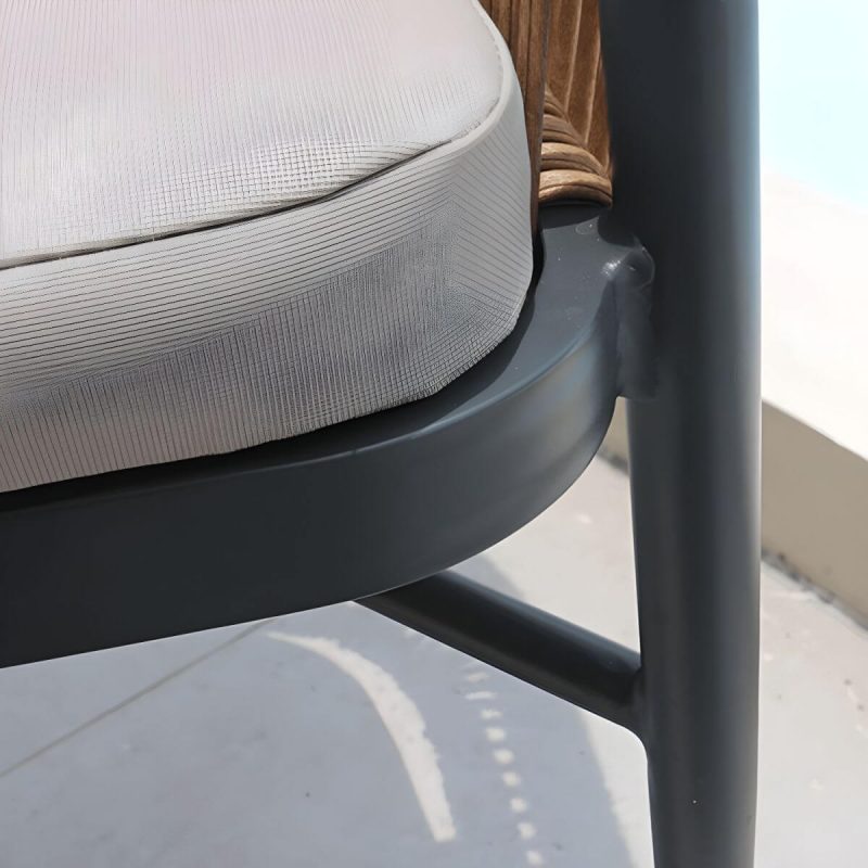 "Mid-Century Modern Dining Table Set with 4 Legs Chair for Outdoors - Table & Chair(s) 31.5"L x 31.5"W x 29.1"H 4"