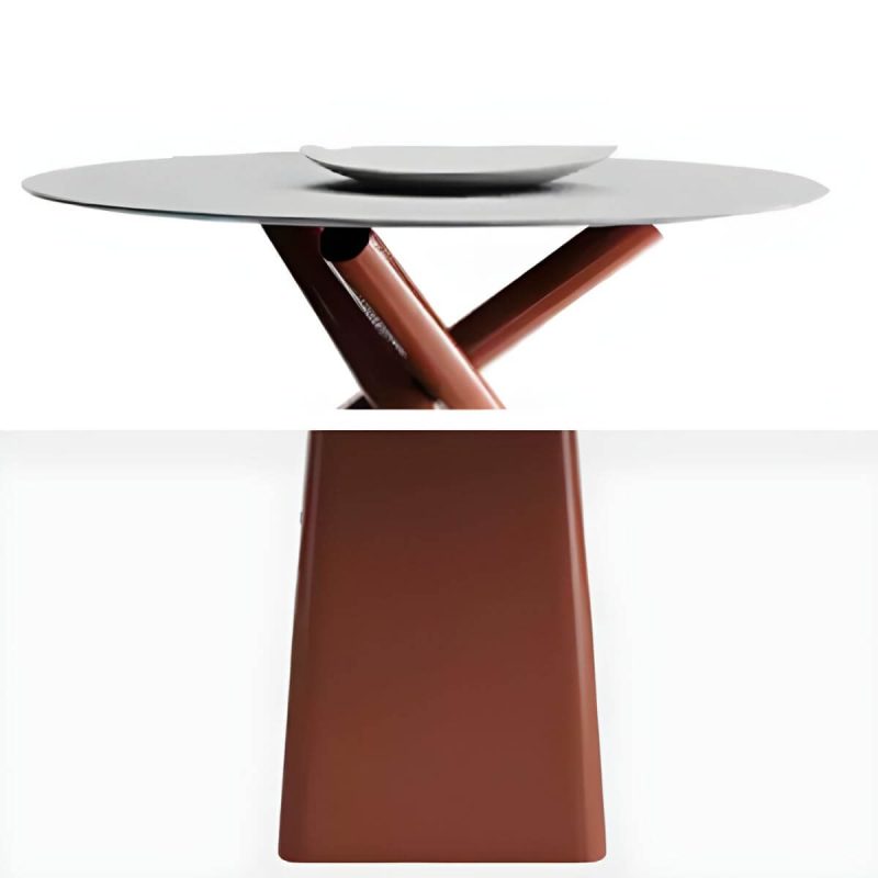 "Contemporary Style 1/4 Pcs Dining Set Stoner Dining Table Set - Chair(s) Not Available 1 Orange"