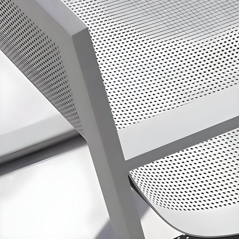 "Aluminum Alloy Frame Outdoor Sofa Modern Style Waterproof Cushion Included - 29.5"L x 29.5"W x 27.5"H"