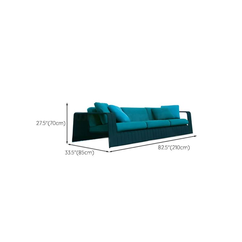 "Dimension of Modern & Contemporary Outdoor Patio Sofa UV Resistant Fade Resistant Patio Sofa - 83"L x 33.5"W x 28"H"