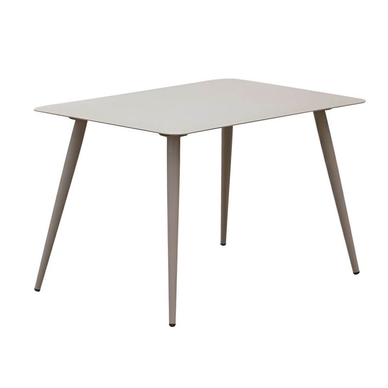 "Gray Modern Metal Dining Room Chair and Table Set with Chairs - Table & Chair(s) 27.6"L x 27.6"W x 28.3"H 2 Grey"