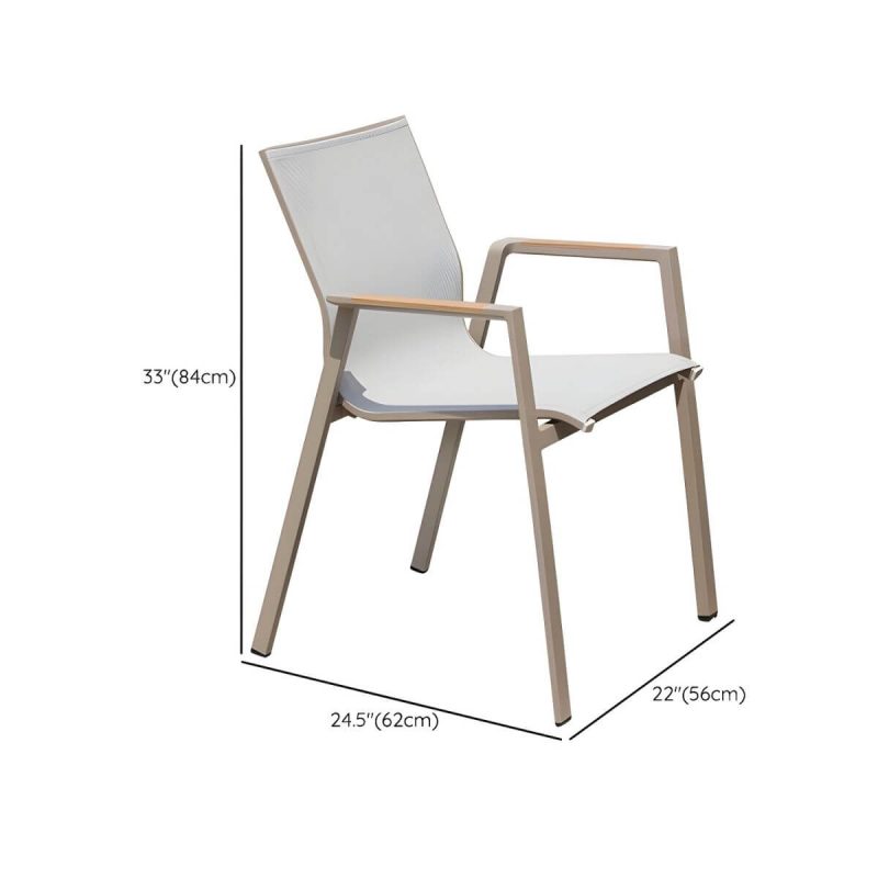 "Dimension of Gray Modern Metal Dining Room Chair and Table Set with Chairs - Table & Chair(s) 27.6"L x 27.6"W x 28.3"H 2 Grey"