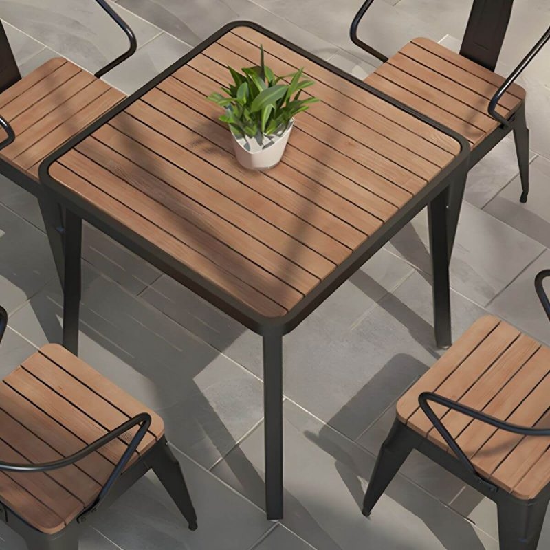 "Manufactured Wood Dining Table 29.52" High Water Resistant Table - 55.1"L x 27.6"W x 29.5"H Table Only"