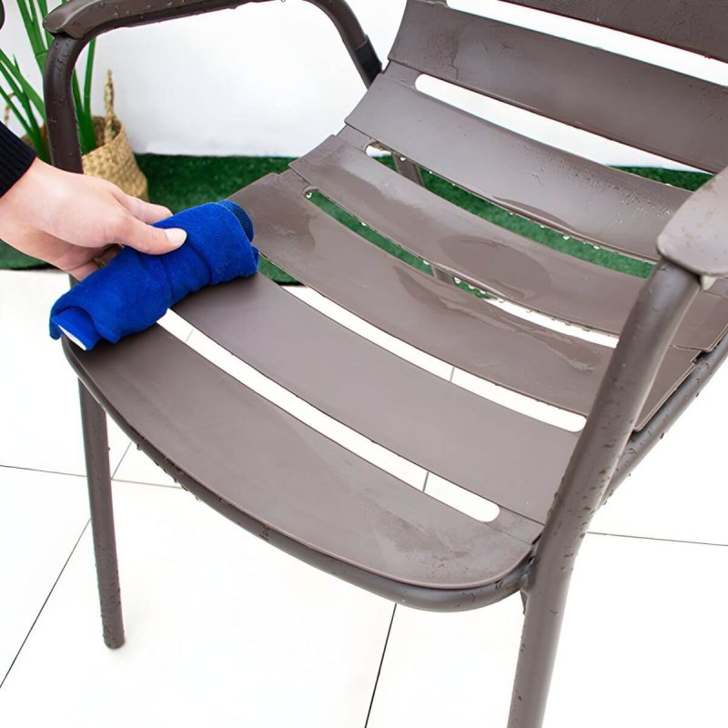 "Industrial Dining Side Chair Set of 2/4/6/8 Metal Outdoor Chair - 22"L x 22"W x 29"H 4 Piece Set"